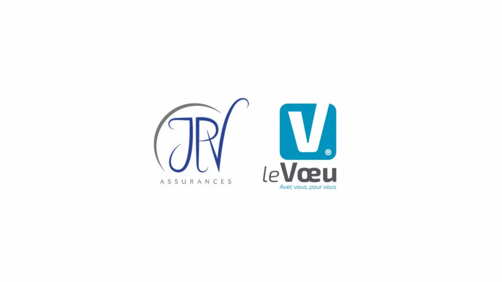 Logos des partenaires d'assurance obèques : JPV Assurances et Le Vœu